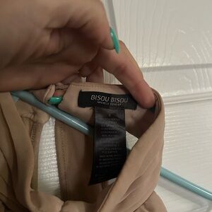 Bisou Bisou Beige Midi Dress